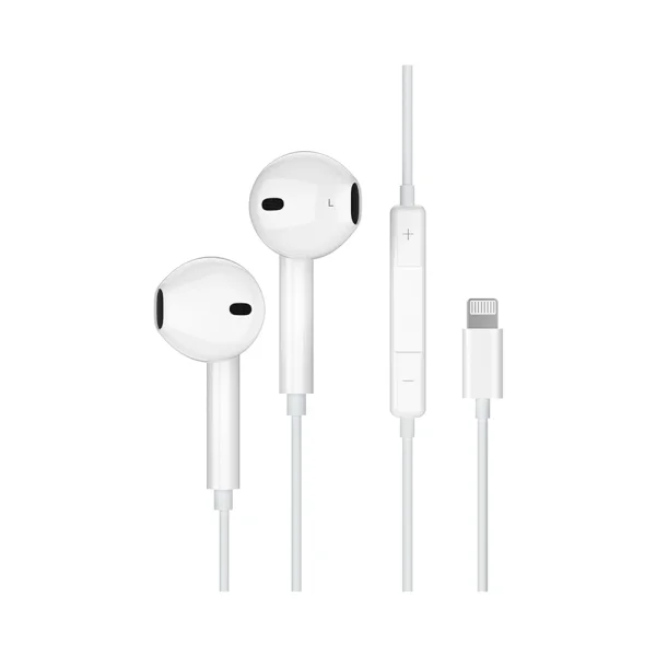 Headphones with microphone Jellico EP2A, LIGHTNING, white 1
