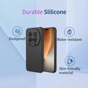 Silicone Lite silicone case for Honor Magic8 Pro 5G, Black 4