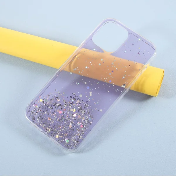 Silicone case Starry Sky for iPhone 13 Pro Max, Purple 2
