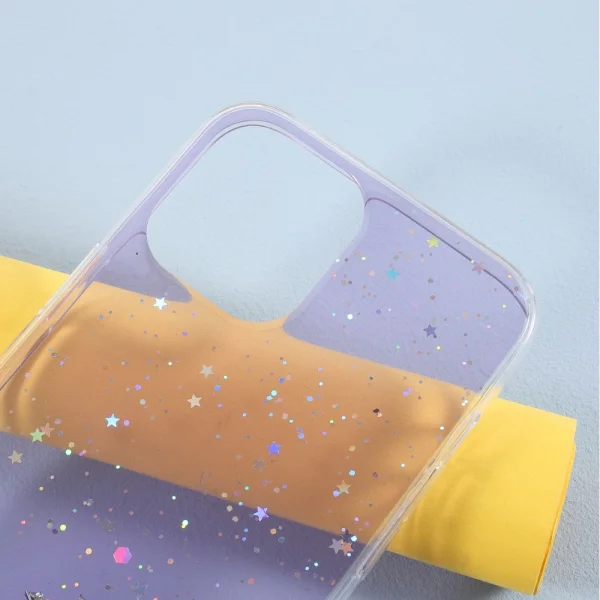 Silicone case Starry Sky for iPhone 13 Pro Max, Purple 3