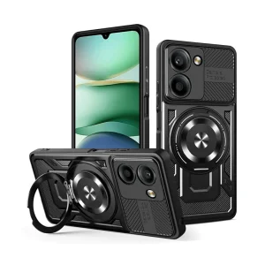 Удароустойчив калъф Magnetic Rotating Kickstand за Xiaomi Redmi A5 4G, Черен
