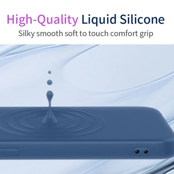 Silicone Lite silicone case for Honor Magic8 Pro 5G, Blue 4