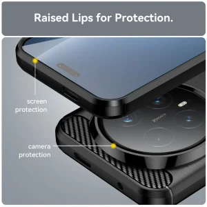 Силиконов Калъф Carbon Fibre Brushed за Honor Magic8 Pro 5G, Черен 4