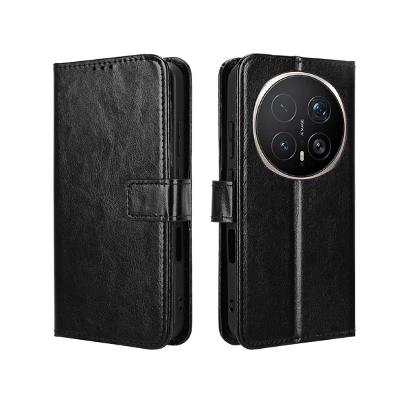 Калъф Тефтер Crazy Horse за Honor Magic8 Pro 5G, Черен 5
