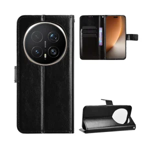 Калъф Тефтер Crazy Horse за Honor Magic8 Pro 5G, Черен