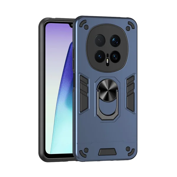 Shockproof Case Hybrid Ring Holder Kickstand for Honor Magic8 Pro 5G, Blue 1