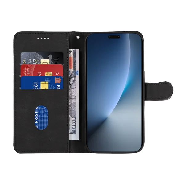 Wallet Stand Book Case for Honor Magic8 Pro 5G, Black 2