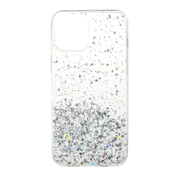 Silicone case Sparkle Starry Sky for iPhone 13 Pro Max, Transparent 1