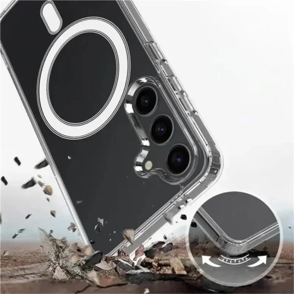 Silicon Case Wanlonfeng Lm2 MagSF for Samsung Galaxy S26, Transparent 3