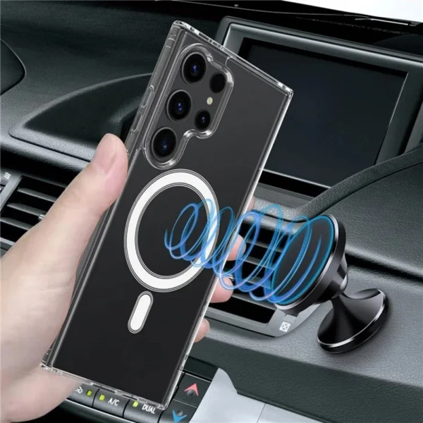 Wanlonfeng Lm2 MagSF Silicone Case for Samsung Galaxy S26 Ultra, Transparent 2