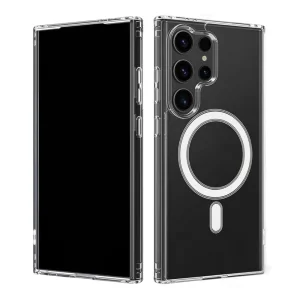 Силиконов калъф Wanlonfeng Lm2 MagSF за Samsung Galaxy S26 Ultra, Прозрачен