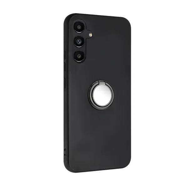 Silicone Case Matte Ring Kickstand for Samsung Galaxy S26, Black 2