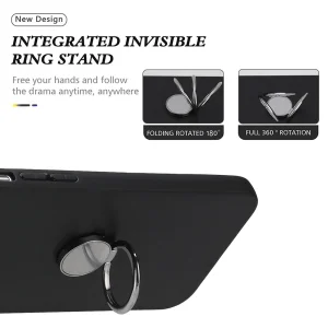 Silicone Case Matte Ring Kickstand for Samsung Galaxy S26, Black 4