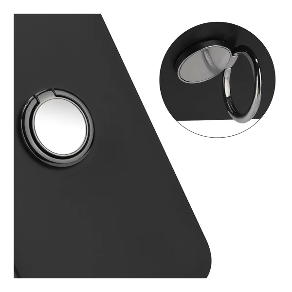 Silicone Case Matte Ring Kickstand for Samsung Galaxy S26 Ultra, Black 4