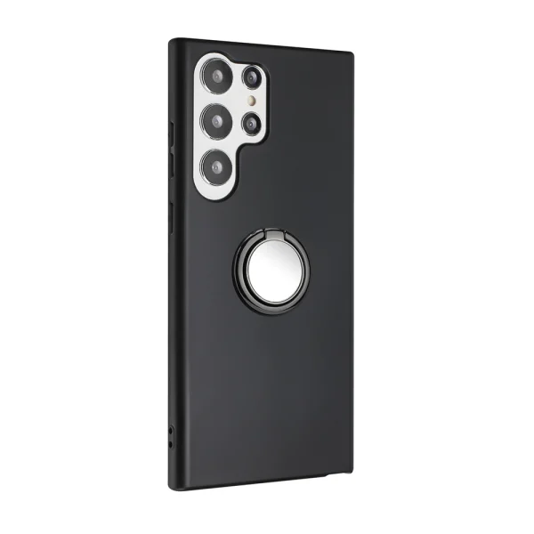 Silicone Case Matte Ring Kickstand for Samsung Galaxy S26 Ultra, Black 2