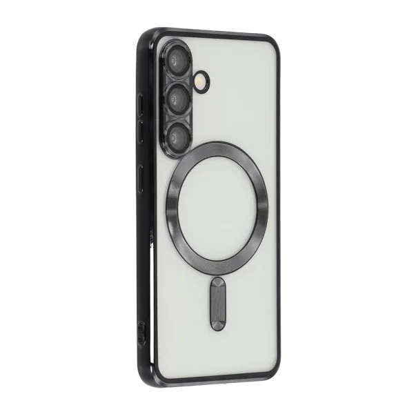 Luxury MagSF Silicone Case for Samsung Galaxy S26, Black 1