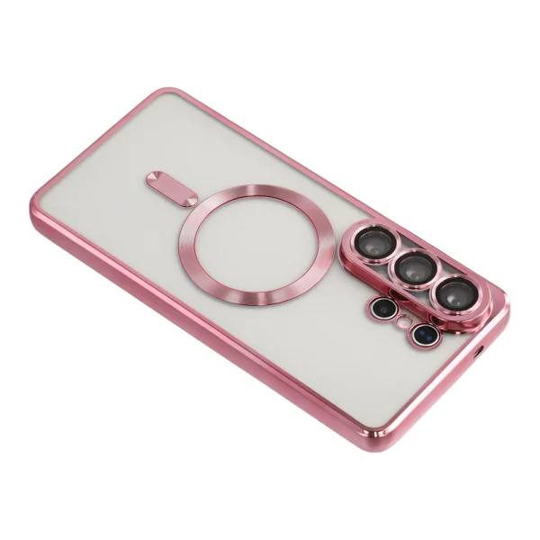 Luxury MagSF Silicone Case for Samsung Galaxy S26 Ultra, Pink 5