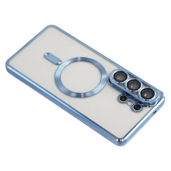 Silicone Case Luxury MagSF for Samsung Galaxy S26 Ultra, Light Blue 5