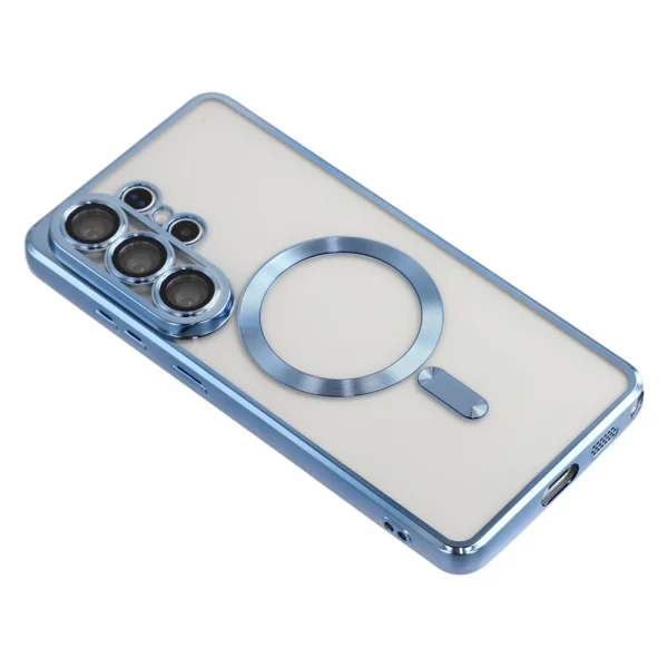 Silicone Case Luxury MagSF for Samsung Galaxy S26 Ultra, Light Blue 4