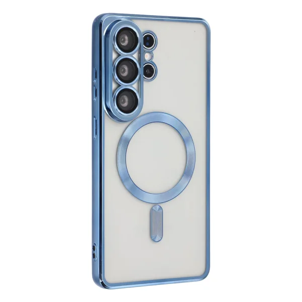 Silicone Case Luxury MagSF for Samsung Galaxy S26 Ultra, Light Blue 1