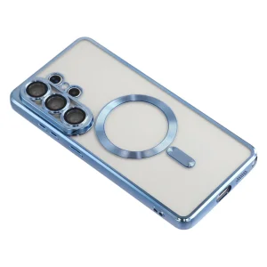 Silicone Case Luxury MagSF for Samsung Galaxy S26 Ultra, Light Blue 4