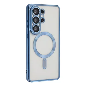 Силиконов калъф Luxury MagSF за Samsung Galaxy S26 Ultra, Светло син
