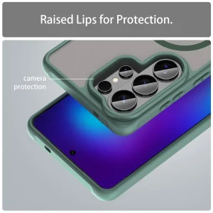 Shockproof case Magnetic Anti-Drop for Samsung Galaxy S26 Ultra, Green 4