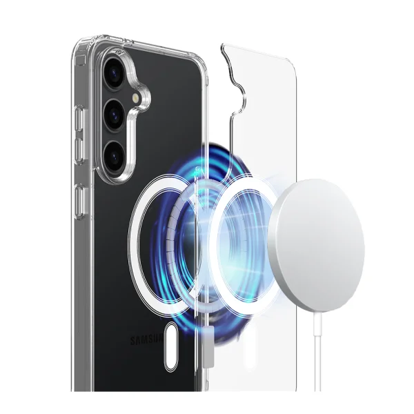 Shockproof Case Magnetic TPU and Acrylic for Samsung Galaxy A57 5G, transparent 2