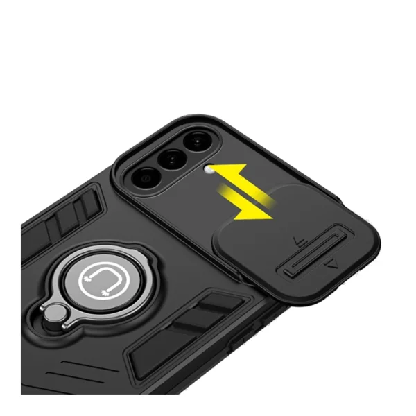 Shockproof Case CamShield Kickstand for Samsung Galaxy A57 5G, Black 2