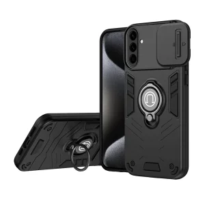 Удароустойчив калъф CamShield Kickstand за Samsung Galaxy A57 5G, Черен