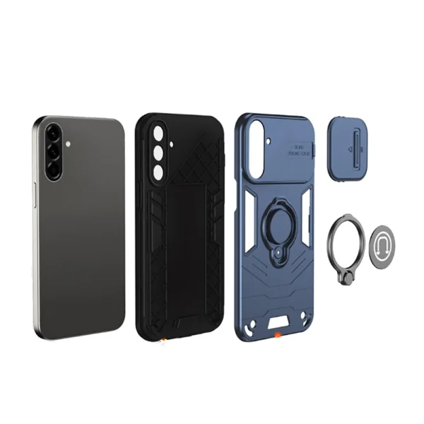 Shockproof Case CamShield Kickstand for Samsung Galaxy A57 5G, Blue 4