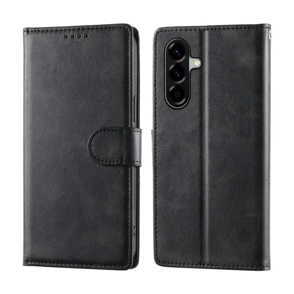 Wallet Stand Flip Case for Samsung Galaxy A57 5G, Black 1