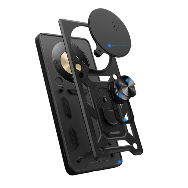 Удароустойчив калъф AMORUS CamShield Series за Honor Magic8 Lite 5G / X9d 5G / X70 5G, Черен 3