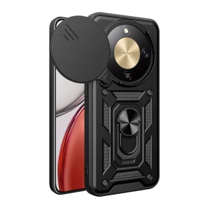 Удароустойчив калъф AMORUS CamShield Series за Honor Magic8 Lite 5G / X9d 5G / X70 5G, Черен