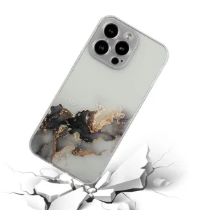 Silicone Case Marble for iPhone 13 Pro Max, Black Marble 3