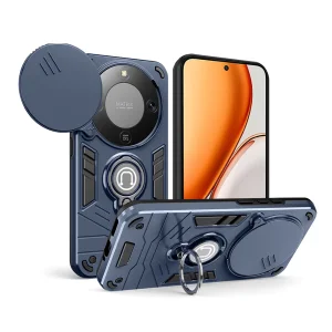 Удароустойчив калъф Camshield Kickstand за Honor X70 5G / X9d 5G / Magic8 Lite 5G, Син