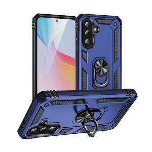 Удароустойчив гръб Ring Holder Kickstand за Samsung Galaxy A37 5G, Син