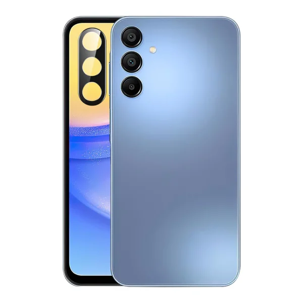 Стъклен Протектор за камера 5D за Samsung Galaxy A37 5G, Черен 2