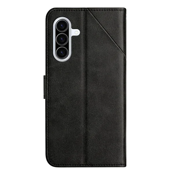 Калъф Тефтер Line Pattern Wallet за Samsung Galaxy A37 5G, Черен 5