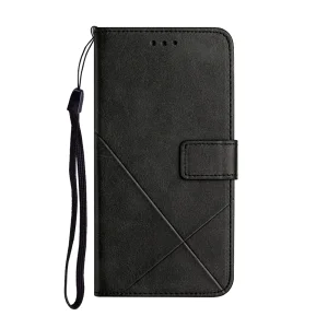 Калъф Тефтер Line Pattern Wallet за Samsung Galaxy A37 5G, Черен 4