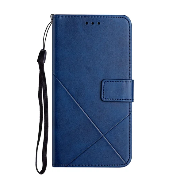 Калъф Тефтер Line Pattern Wallet за Samsung Galaxy A37 5G, Син 4