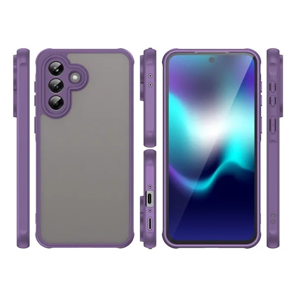 Shockproof PC+TPU Case for Samsung Galaxy A37 5G, Purple 3