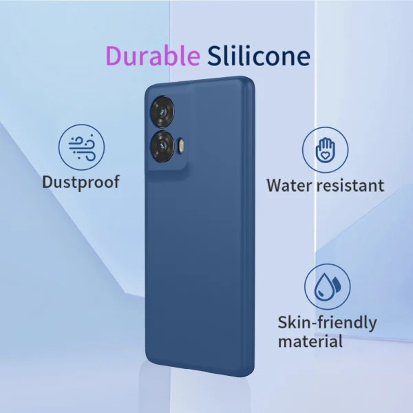 Силиконов калъф Silicone Lite за Motorola Edge 50 Fusion 5G, Син 4
