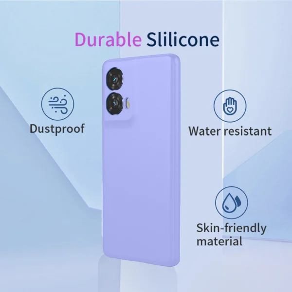 Силиконов калъф Silicone Lite за Motorola Edge 50 Fusion 5G, Лилав 4