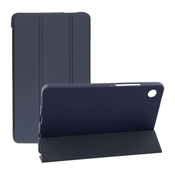 Tri-fold Stand Flip Case for Samsung Galaxy Tab A11 Plus, Dark Blue 1