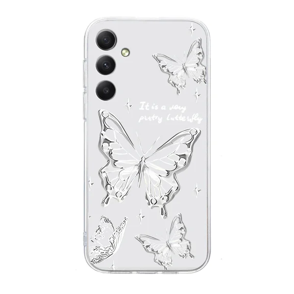 Силиконов калъф TPU Pattern Printing за Samsung Galaxy A17 5G / A17 4G / A26 5G, Пеперуди 2