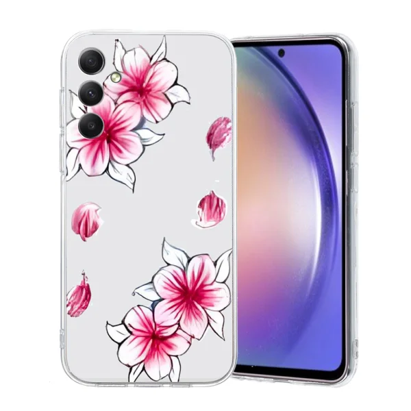 Силиконов калъф TPU Pattern Printing за Samsung Galaxy A17 5G / A17 4G / A26 5G, Цветя 1