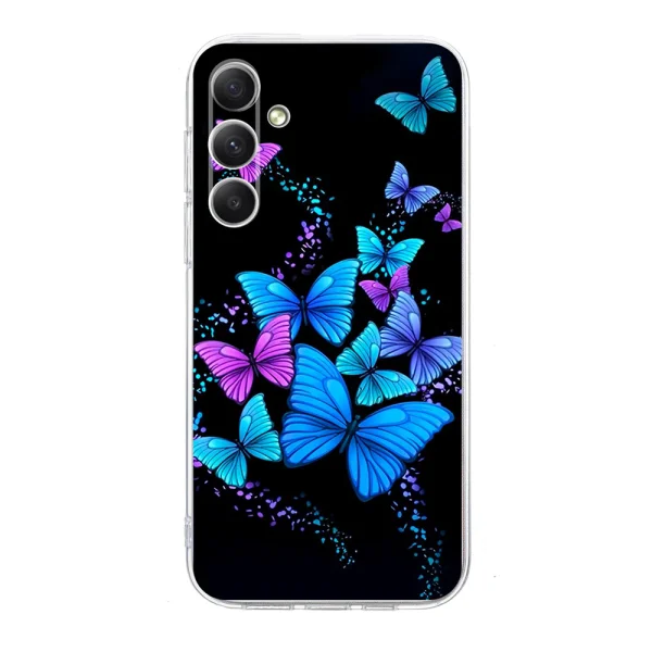 Силиконов калъф TPU Pattern Printing за Samsung Galaxy A17 5G / A17 4G / A26 5G, Цветни Пеперуди 2