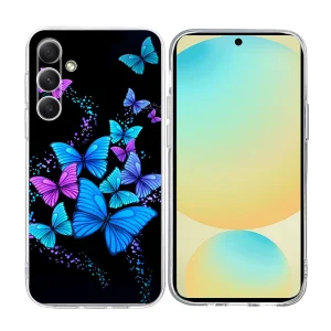 Силиконов калъф TPU Pattern Printing за Samsung Galaxy A17 5G / A17 4G / A26 5G, Цветни Пеперуди
