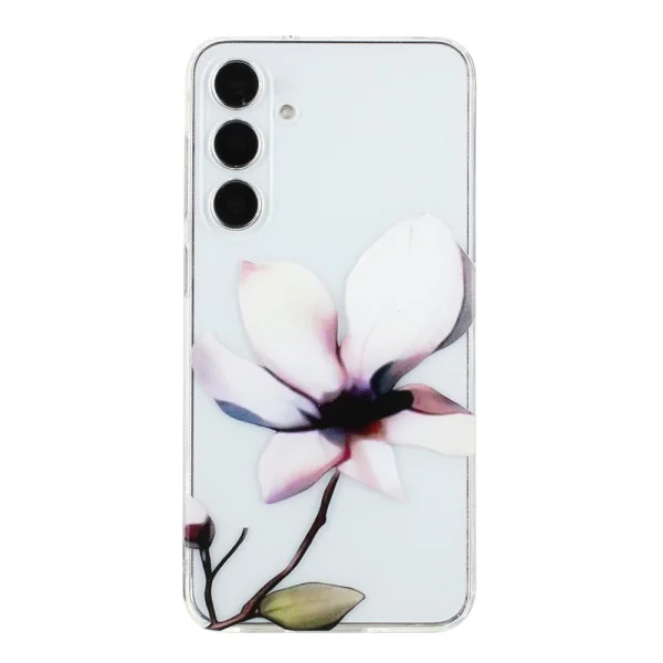 Силиконов калъф TPU Pattern Printing за Samsung Galaxy A17 5G / A17 4G, Бели цветя 1